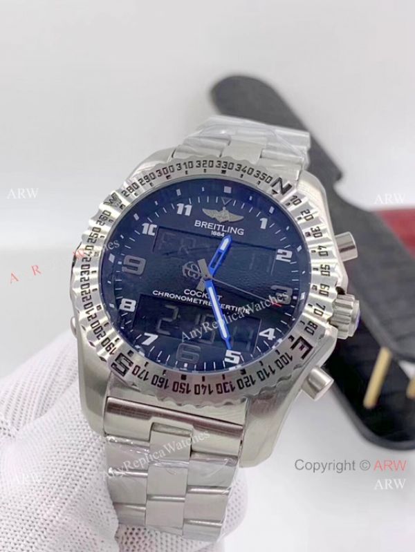 New Replica Breitling Cockpit B50 Watches Stainless Steel Blue Hands New Replica Breitling Cockpit B50 Watches Stainless Steel Blue Hands