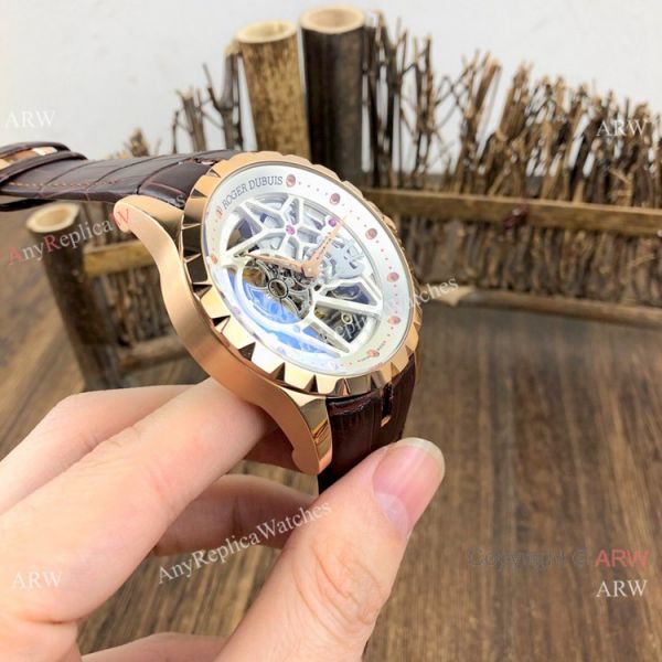 New Replica Roger Dubuis Excalibur Skeleton Watch Rose Gold Case New Replica Roger Dubuis Excalibur Skeleton Watch Rose Gold Case