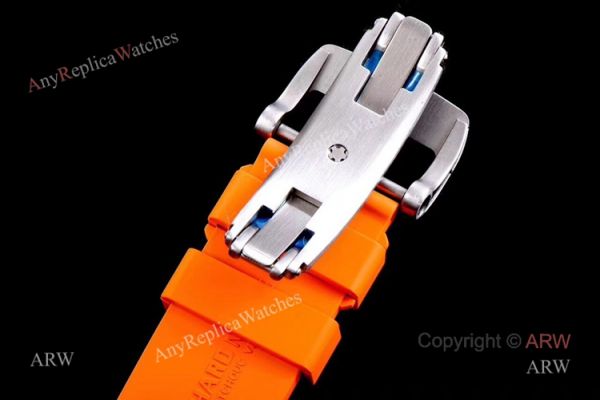 KV Factory Swiss Replica Richard Mille Bubba Watson RM 055 White Ceramic Automatic Watch Orange Rubber Band KV Factory Swiss Replica Richard Mille Bubba Watson RM 055 White Ceramic Automatic Watch Orange Rubber Band