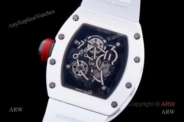 KV Factory Swiss Richard Mille Bubba Watson Watch RM055 White Ceramic Mens Watch KV Factory Swiss Richard Mille Bubba Watson Watch RM055 White Ceramic Mens Watch