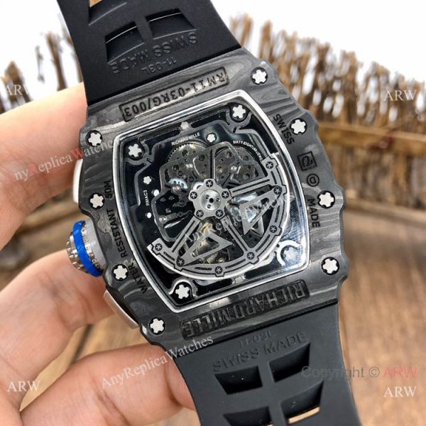 New Fake Richard Mille rm11-04 Men Watch Carbon Black Rubber Band New Fake Richard Mille rm11-04 Men Watch Carbon Black Rubber Band