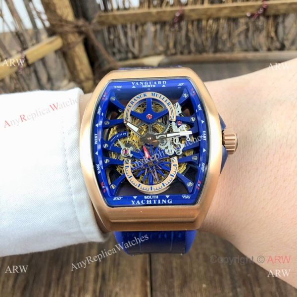 New Copy Franck Muller Vanguard Yachting Anchor Watch Rose Gold Skeleton Dial New Copy Franck Muller Vanguard Yachting Anchor Watch Rose Gold Skeleton Dial