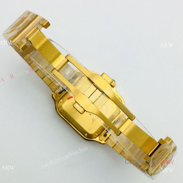 BV Factory 1:1 Replica Ladies Cartier Santos De Cartier All Gold Diamond Watch BV Factory 1:1 Replica Ladies Cartier Santos De Cartier All Gold Diamond Watch