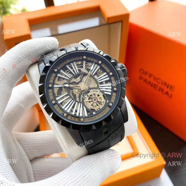 Roger Dubuis Excalibur Rose Gold Tourbillon Extra Large Face Mens Watches Roger Dubuis Excalibur Rose Gold Tourbillon Extra Large Face Mens Watches