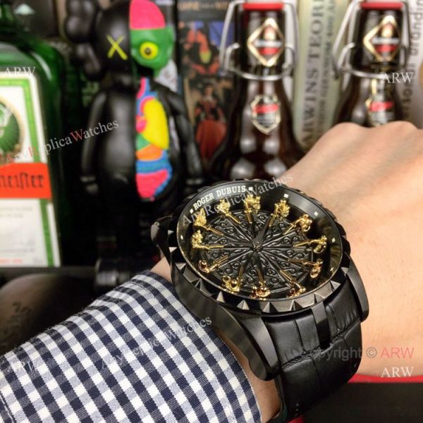 Copy Roger Dubuis Excalibur Knights Of The Round Table II watch All Black Copy Roger Dubuis Excalibur Knights Of The Round Table II watch All Black