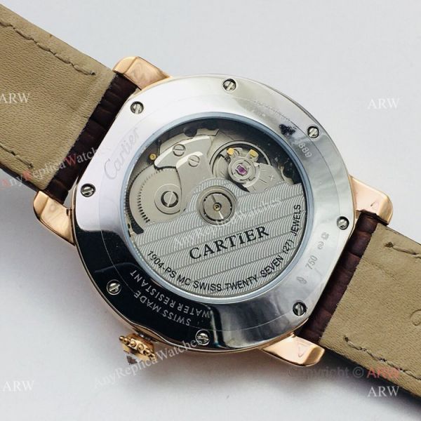 (EGF) New Replica Ronde De Cartier White Dial Rose Gold Automatic Watch 40mm (EGF) New Replica Ronde De Cartier White Dial Rose Gold Automatic Watch 40mm