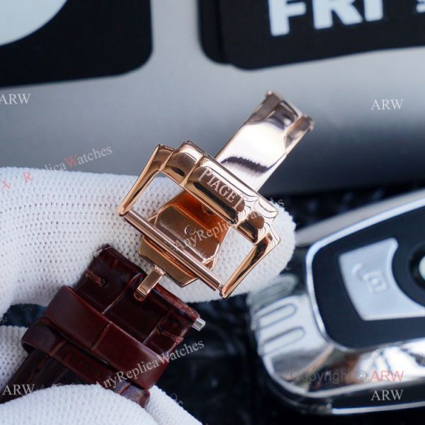 Swiss Grade Replica Piaget Black Tie Rose Gold Diamond Mens Automatic Watches Swiss Grade Replica Piaget Black Tie Rose Gold Diamond Mens Automatic Watches