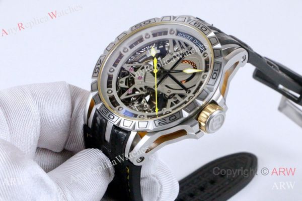 Top Grade Roger Dubuis Excalibur Aventador S Men Watches Titanium Yellow Hand Top Grade Roger Dubuis Excalibur Aventador S Men Watches Titanium Yellow Hand