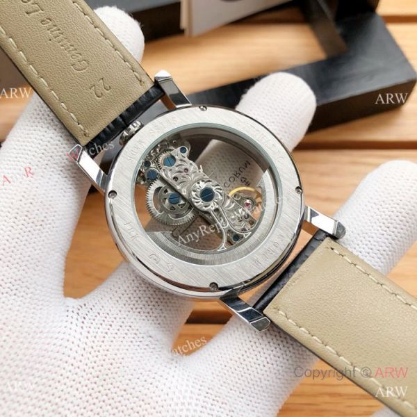 CORUM Bridge Transparent Black Leather Strap Watches 42mm Corum Watch CORUM Bridge Transparent Black Leather Strap Watches 42mm Corum Watch