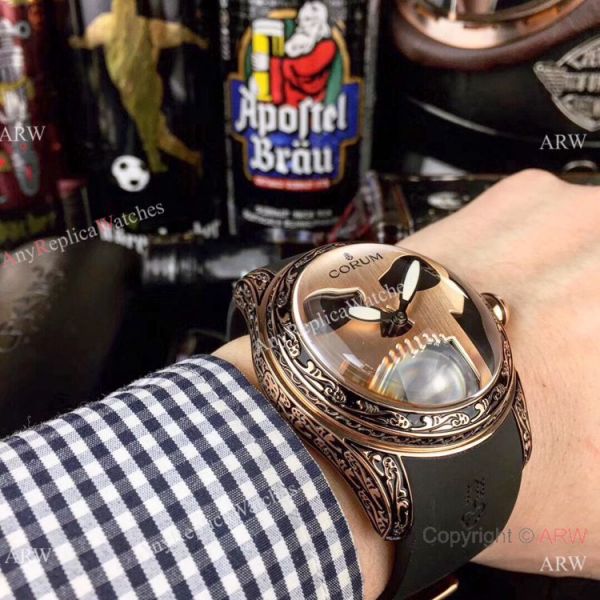 AAA Replica Corum Bubble Skull Watch Rose Gold &8216;Tattoo Rubber Strap AAA Replica Corum Bubble Skull Watch Rose Gold &8216;Tattoo Rubber Strap