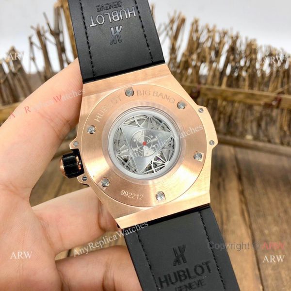 Top Quality Hublot Big Bang Sang Bleu II Watches Black Face Rose Gold Top Quality Hublot Big Bang Sang Bleu II Watches Black Face Rose Gold