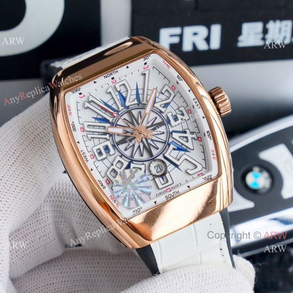 Clone Franck Muller Vanguard Yachting Automatic Watches Ss White Dial Clone Franck Muller Vanguard Yachting Automatic Watches Ss White Dial