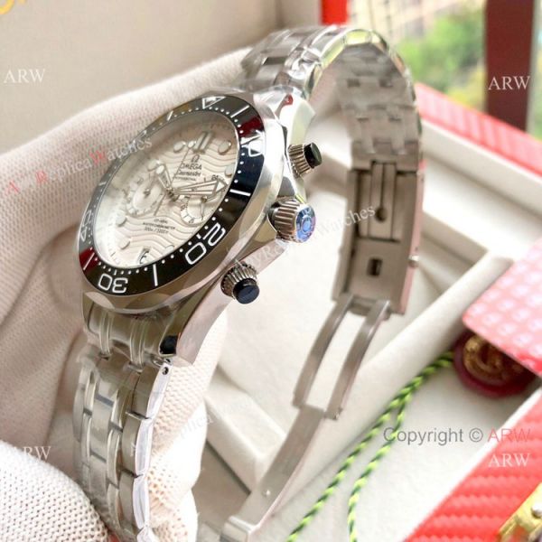 Copy Omega Seamaster 300M Chronograph Watch Stainless Steel White Dial Copy Omega Seamaster 300M Chronograph Watch Stainless Steel White Dial