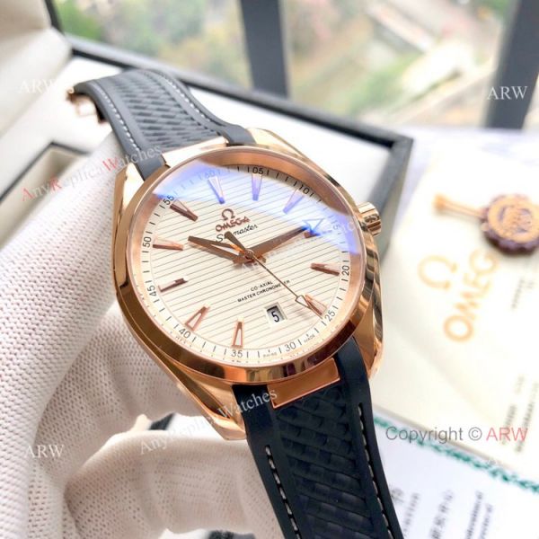 Copy Omega Seamaster Aqua Terra 150M Watches 41mm Rose Gold Copy Omega Seamaster Aqua Terra 150M Watches 41mm Rose Gold