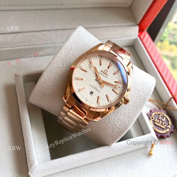 Omega Seamaster Aqua Terra 150 m 41mm Watches Two Tone Rose Gold Omega Seamaster Aqua Terra 150 m 41mm Watches Two Tone Rose Gold
