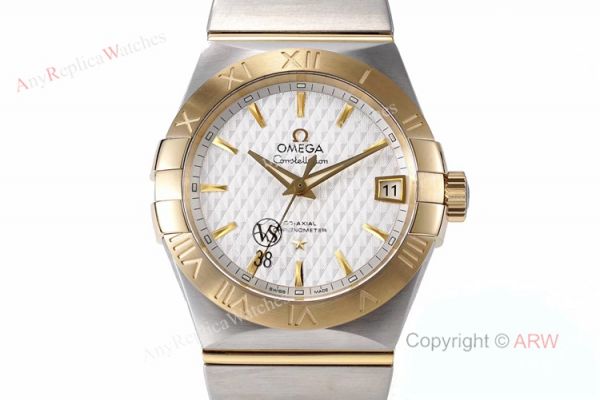 New Omega Constellation Watches Best vsf Omega Two Tone Mens Copy Watch New Omega Constellation Watches Best vsf Omega Two Tone Mens Copy Watch