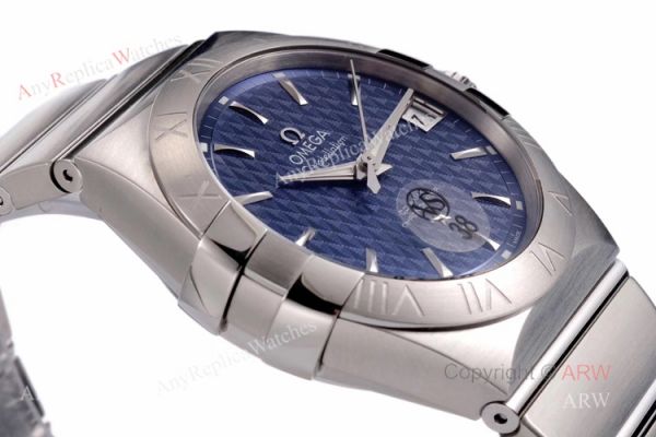 New vsf Watches Swiss Omega Constellation Blue Dial Stainless Steel Replica Watches New vsf Watches Swiss Omega Constellation Blue Dial Stainless Steel Replica Watches