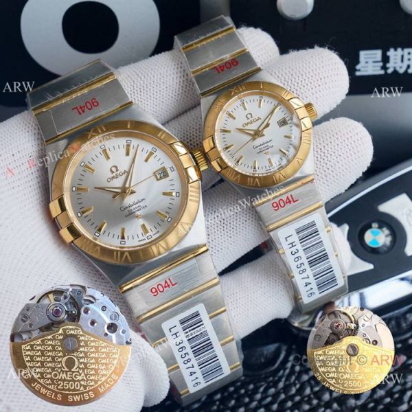 AAA Replica Omega Couple Watch Omega Constellation Diamond Bezel Automatic Watches AAA Replica Omega Couple Watch Omega Constellation Diamond Bezel Automatic Watches