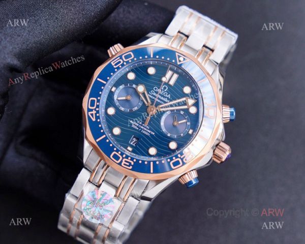(TW)Omega Seamaster Super Clone Diver 300m 904L Blue Chronograph Dial Watch (TW)Omega Seamaster Super Clone Diver 300m 904L Blue Chronograph Dial Watch