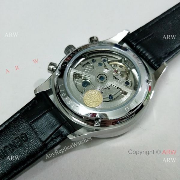 IWC Portuguese Rattrapante SS White Dial Watch Automatic Movement IWC Portuguese Rattrapante SS White Dial Watch Automatic Movement