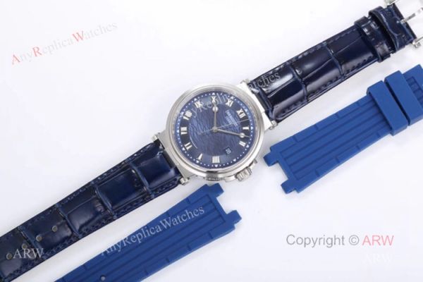 Swiss Replica Breguet Marine 5517 Blue Dial Stainless Steel Watch 40mm Swiss Replica Breguet Marine 5517 Blue Dial Stainless Steel Watch 40mm