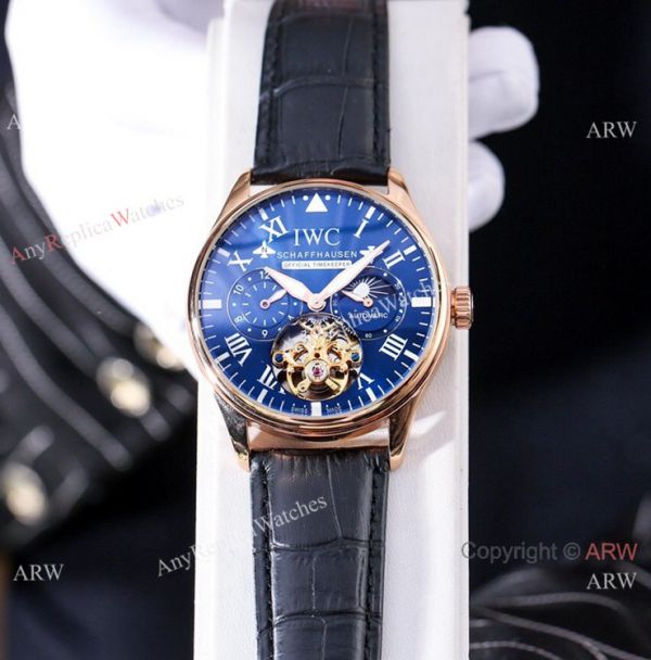 New IWC Schaffhausen Complications Men Watch White Dial Brown Leather Strap New IWC Schaffhausen Complications Men Watch White Dial Brown Leather Strap