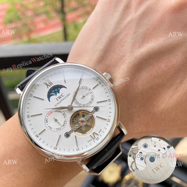 IWC Moonphase Tourbillon White Dial Watches Replica IWC Watch IWC Moonphase Tourbillon White Dial Watches Replica IWC Watch