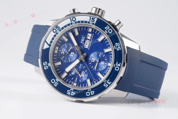 Best Replica IWC Aquatimer Chronograph Blue Watch with Swiss Asia 7750 Best Replica IWC Aquatimer Chronograph Blue Watch with Swiss Asia 7750