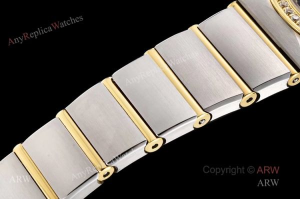 GF Factory Swiss Replica Omega Constellation Two Tone Ladies Watch With Black Aventurine Dial GF Factory Swiss Replica Omega Constellation Two Tone Ladies Watch With Black Aventurine Dial