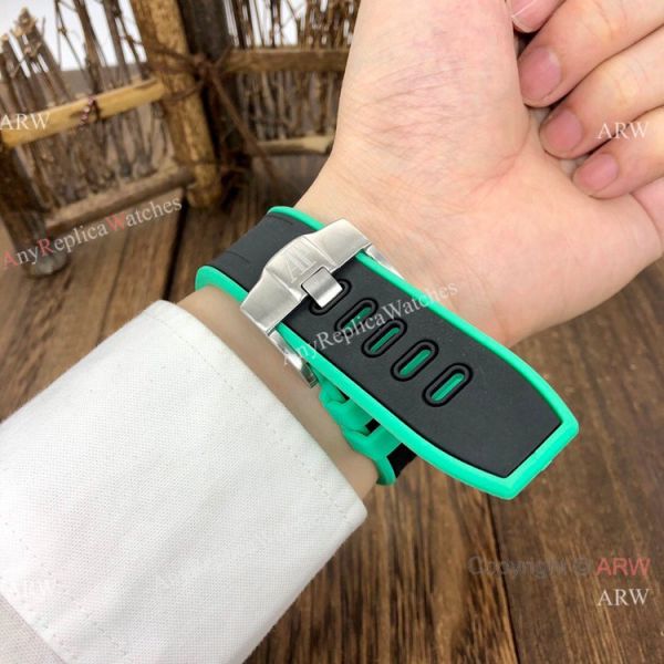 Knockoff Audemars Piguet Royal Oak Offshore Watches BlackGreen Rubber Strap Knockoff Audemars Piguet Royal Oak Offshore Watches BlackGreen Rubber Strap
