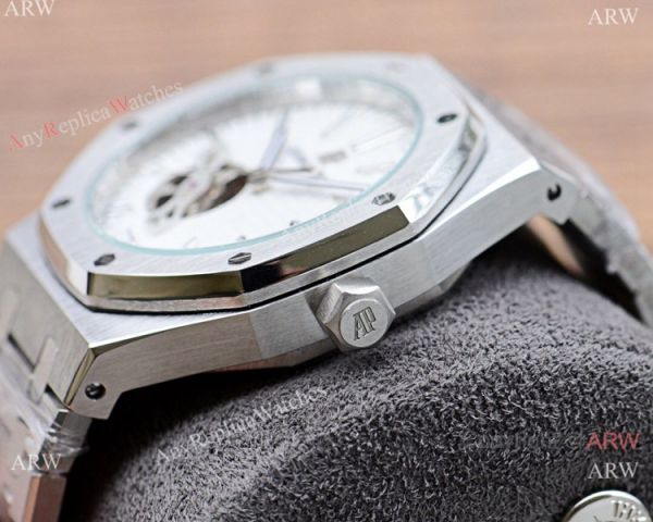Audemars Piguet Royal Oak Tourbillon Wrist Stainless Steel White Face Audemars Piguet Royal Oak Tourbillon Wrist Stainless Steel White Face