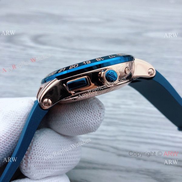 Ulysse Nardin GMT Perpetual Blue Bezel Rose Gold Men Watches Ulysse Nardin GMT Perpetual Blue Bezel Rose Gold Men Watches