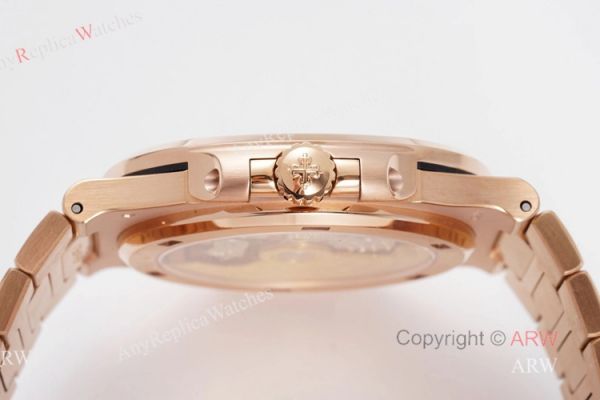 (PPF) V4 Version Swiss Replica Patek Philippe Nautilus Rose Gold Diamond Bezel Watch For Men (PPF) V4 Version Swiss Replica Patek Philippe Nautilus Rose Gold Diamond Bezel Watch For Men