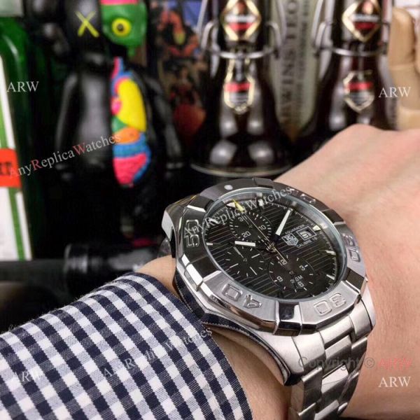 Tag Heuer Aquaracer Calibre 16 Chronograph Watches Ss Gray Face Tag Heuer Aquaracer Calibre 16 Chronograph Watches Ss Gray Face