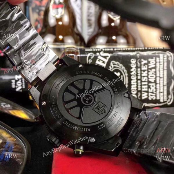 New Copy Tag Heuer Carrera Heuer 01 Black Steel Watch 43mm New Copy Tag Heuer Carrera Heuer 01 Black Steel Watch 43mm
