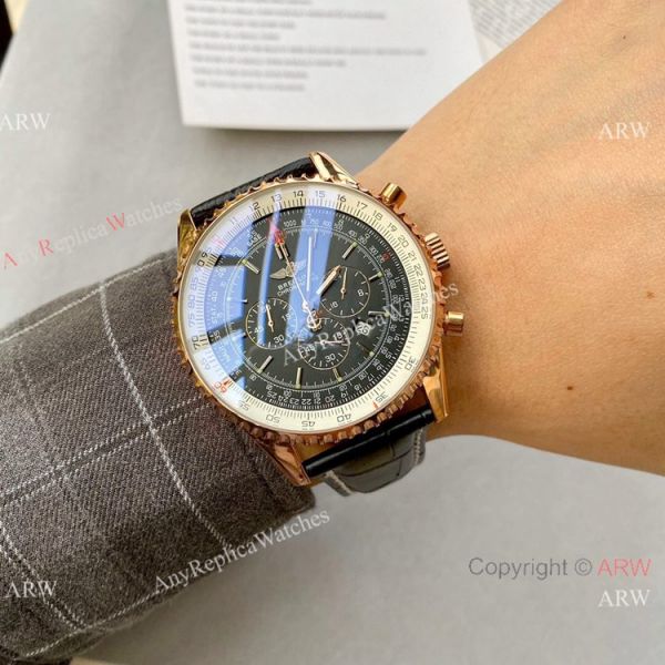 Copy Breitling Navitimer 01 Chronograph Watch Rose Gold Case Copy Breitling Navitimer 01 Chronograph Watch Rose Gold Case