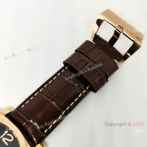 Copy Panerai Radiomir Rose Gold Brown Leather Strap Watch Copy Panerai Radiomir Rose Gold Brown Leather Strap Watch