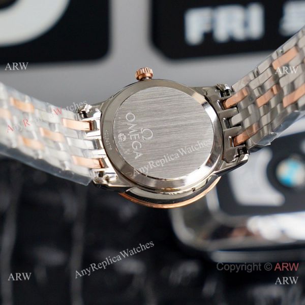 Swiss Quartz Omega De Ville 2-Tone Rose Gold Watches Women Size Swiss Quartz Omega De Ville 2-Tone Rose Gold Watches Women Size