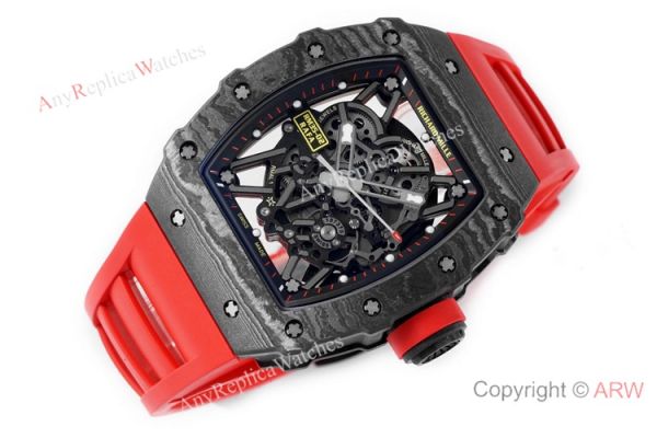 Swiss 1:1 Replica Richard Mille Rafael Nadal RM35-02 Watch Red Rubber Strap Swiss 1:1 Replica Richard Mille Rafael Nadal RM35-02 Watch Red Rubber Strap