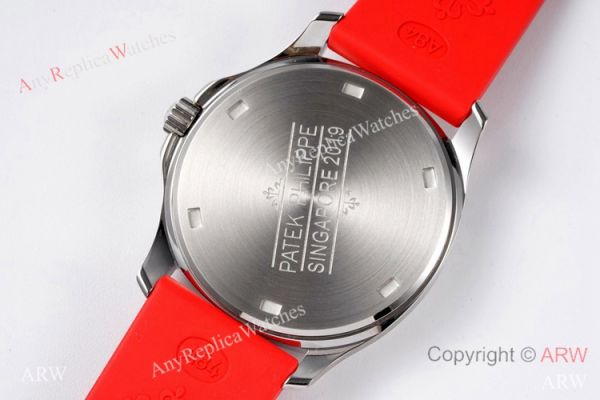 PPF Swiss Copy Patek Philippe Aquanaut Luce Quartz Watch Red Dial PPF Swiss Copy Patek Philippe Aquanaut Luce Quartz Watch Red Dial
