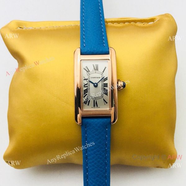 2020 Replica Cartier Tank Americaine Swiss Quartz Rose Gold Watches Lady Size 2020 Replica Cartier Tank Americaine Swiss Quartz Rose Gold Watches Lady Size