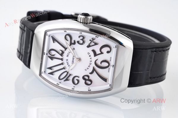 New V32 Franck Muller Vanguard Women Watch Replia with Black Leather Band New V32 Franck Muller Vanguard Women Watch Replia with Black Leather Band
