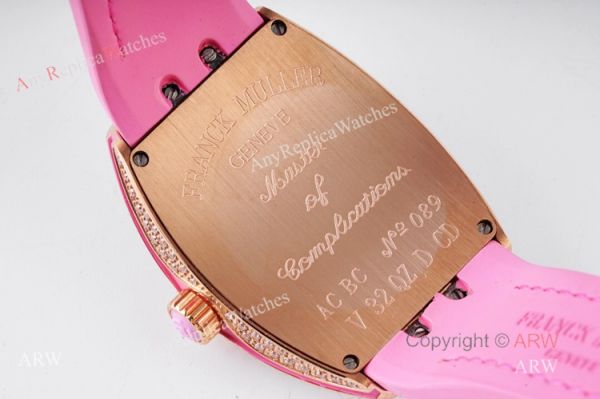 New Franck Muller Vanguard 32 Replica Ladies Watch With Pink Leather Strap New Franck Muller Vanguard 32 Replica Ladies Watch With Pink Leather Strap
