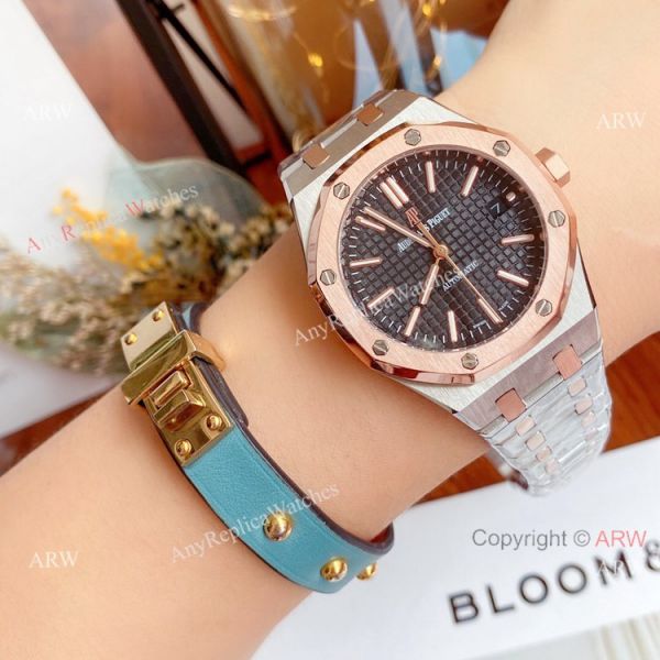 New Replica Audemars Piguet Royal Oak 37mm Lady Watch 2-Tone Rose Gold New Replica Audemars Piguet Royal Oak 37mm Lady Watch 2-Tone Rose Gold