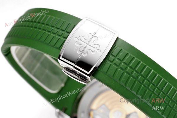 (ZF) Best Replica Patek Philippe 5168G Aquanaut Green Rubber Strap Watch Swiss Cal 324 (ZF) Best Replica Patek Philippe 5168G Aquanaut Green Rubber Strap Watch Swiss Cal 324