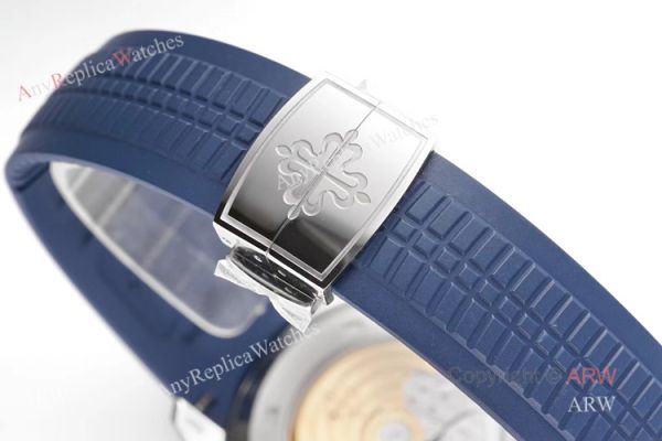 (ZF) Swiss 324 Patek Philippe Aquanaut 5168 Blue Dial Blue Rubber Strap Men Watch Replica (ZF) Swiss 324 Patek Philippe Aquanaut 5168 Blue Dial Blue Rubber Strap Men Watch Replica