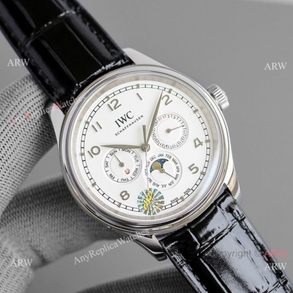 Swiss IWC Portugieser Perpetual Calendar Luxury Replica Watch Black and White Swiss IWC Portugieser Perpetual Calendar Luxury Replica Watch Black and White
