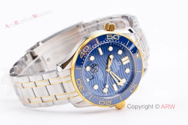 VS Factory Omega Seamaster Diver 300m Blue Dial Gold And Silver Watch Best Replica VS Factory Omega Seamaster Diver 300m Blue Dial Gold And Silver Watch Best Replica