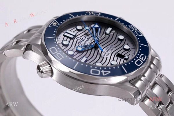 VS Factory Omega Seamaster Diver 300m Grey Wave Dial Omega 8800 Movement Watch Replica VS Factory Omega Seamaster Diver 300m Grey Wave Dial Omega 8800 Movement Watch Replica