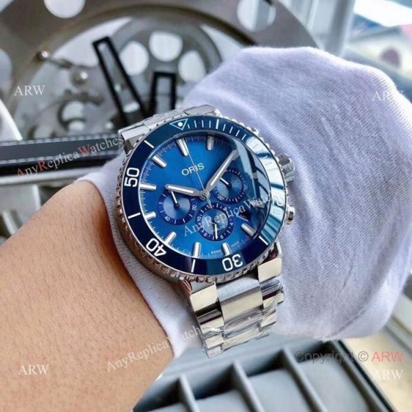 High Quality Oris Artelier Chronograph Copy Watch Blue Dial High Quality Oris Artelier Chronograph Copy Watch Blue Dial